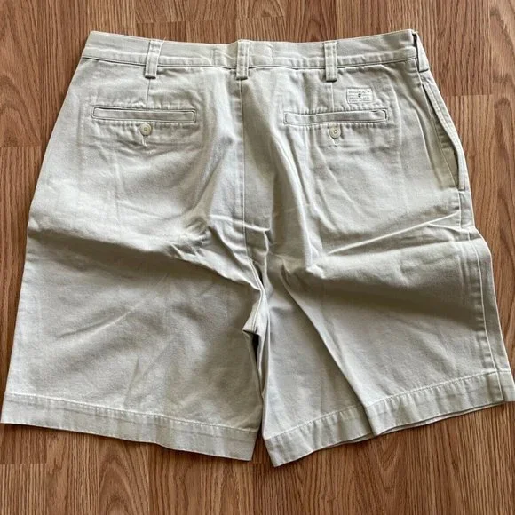 Timberland Men Shorts STRATHAM TWILL Khaki Beige Cotton Shorts Size 36 - Picture 6 of 9